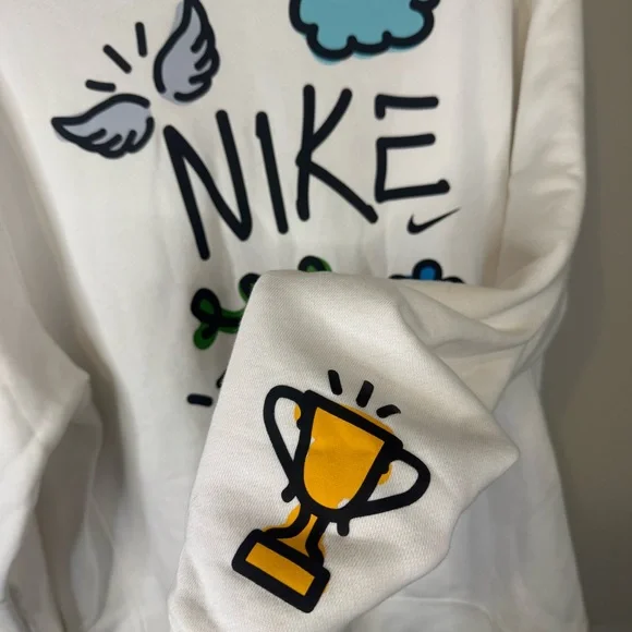 Nike Sportswear Club French Terry Crew Neck Sweatshirt Medium - Picture 3 of 6